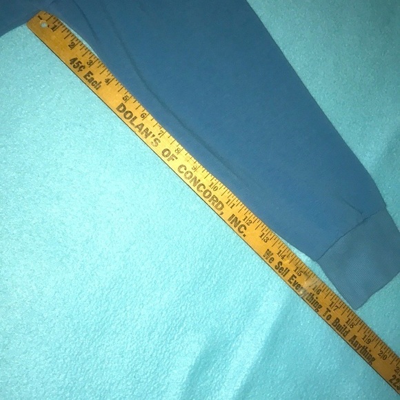 TIME AND TRU blue hooded zip up sweatshirt drawstrings 2 front pockets size L - Picture 7 of 7